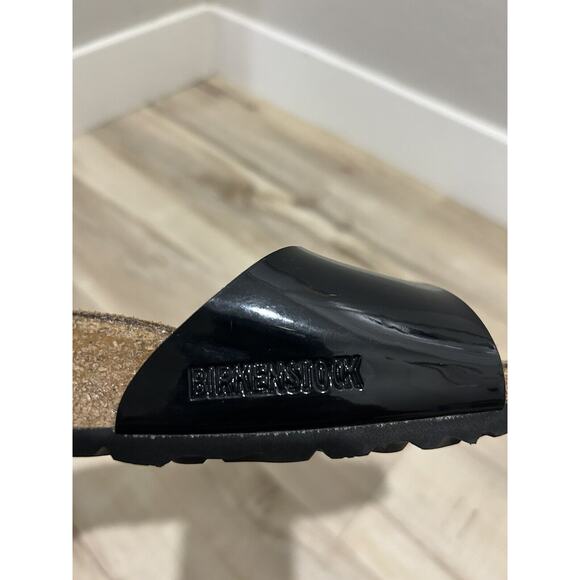 Birkenstock Madrid Black Sandals Womens Size 39 US L8 Narrow Excellent Condition - Picture 6 of 7